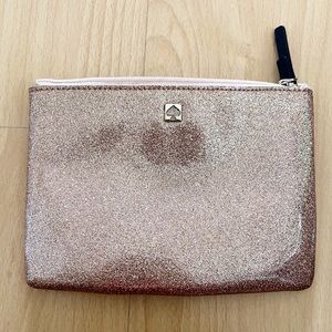 Kate spade glitter zipper pouch